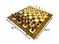 Schach- und Dame-2-in-1-Paket &ndash; faltbar &ndash; magnetische Schachfiguren und Damefiguren &ndash; Holz &ndash; 39 cm