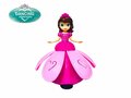 Dansende Prinses Engel-pop met 3D LED-verlichting, muziek en 360&deg; draaibaar - Bump and Go 